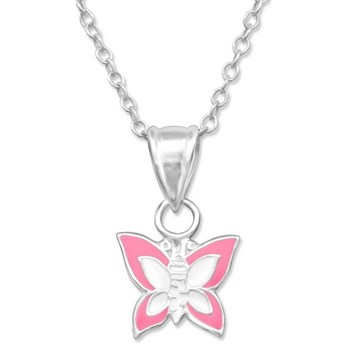 Collier papillon en argent 925/1000