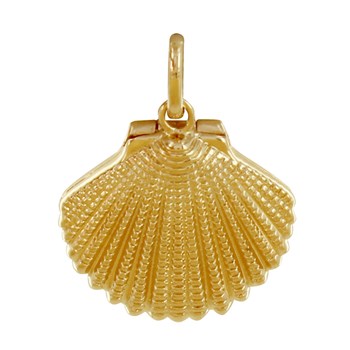 Gold-plated Pendant Photo Holder Coquille St Jacques