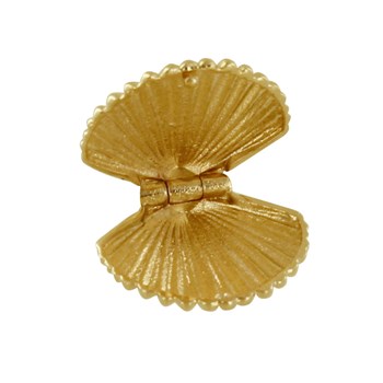 Gold-plated Pendant Photo Holder Coquille St Jacques