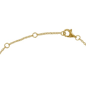 Collier Plaqué Or Pendentif Perle de Culture - Blanc