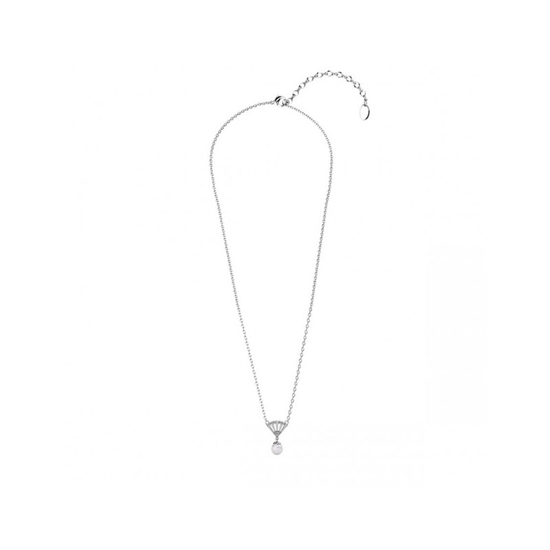 Collier Ingride Pearl - Argenté et Cristal - vue 4