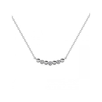 Collier Evelyne - Argenté et Cristal