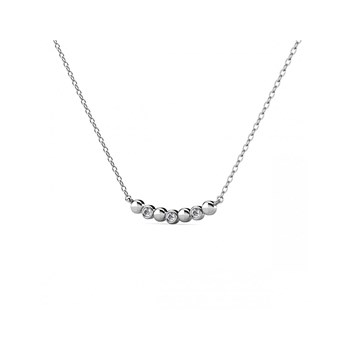 Collier Evelyne - Argenté et Cristal