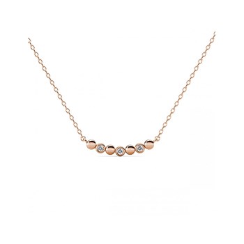 Collier Evelyne - Or Rosé et Cristal