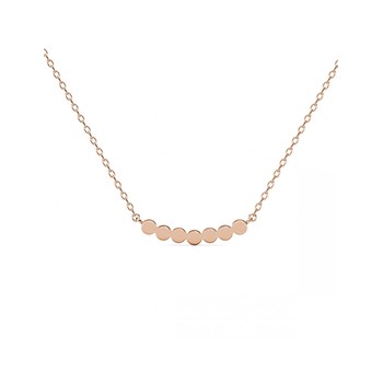 Collier Evelyne - Or Rosé et Cristal