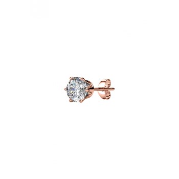 Birth Stone Avril earrings - Rose Gold and Crystal
