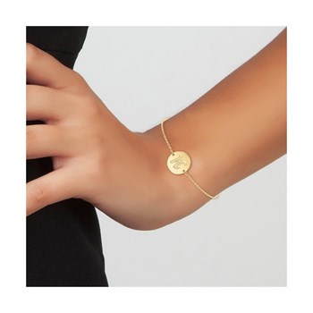 Bracelet lettre M en acier inoxydable par SC Bohème