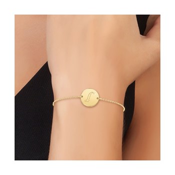 Bracelet lettre J en acier inoxydable par SC Bohème