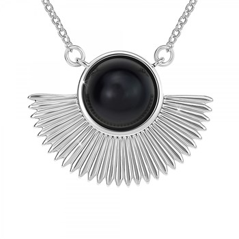 Collier SC Crystal orné d'obsidienne