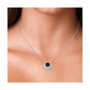 Collier SC Crystal orné d'obsidienne
