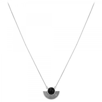 Collier SC Crystal orné d'obsidienne