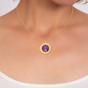 SC Bohème necklace with natural stone