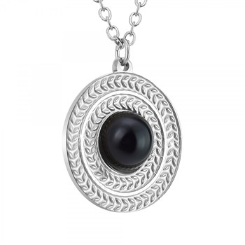 Collier SC Crystal orné d'une obsidienne