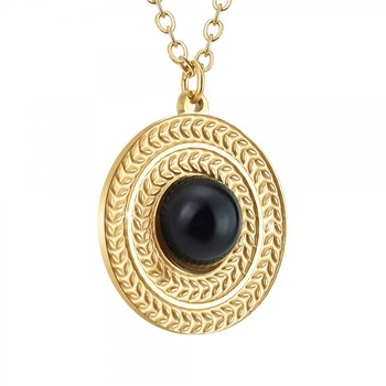 Collier SC Bohème orné d'une obsidienne