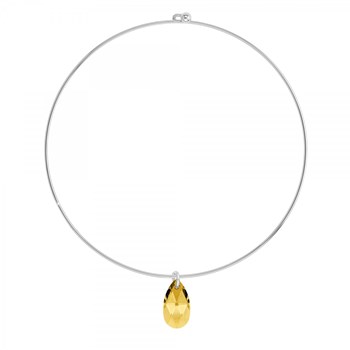 Glittering crystal choker necklace