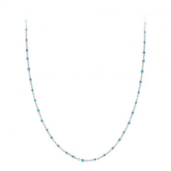 Collier perles bleues par SC Bohème