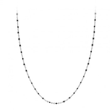 Collier perles noires par SC Bohème