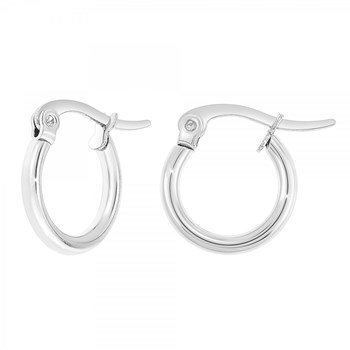 SC Crystal stainless steel hoop earrings