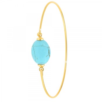 Bracelet SC Bohème orné d'une pierre turquoise