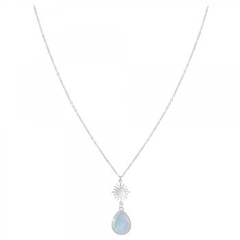Collier SC Bohème orné de nacre grise