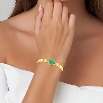Bracelet SC Bohème orné d'une pierre malachite