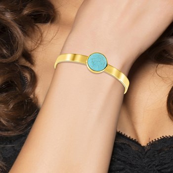 Bracelet SC Bohème orné d'une pierre turquoise