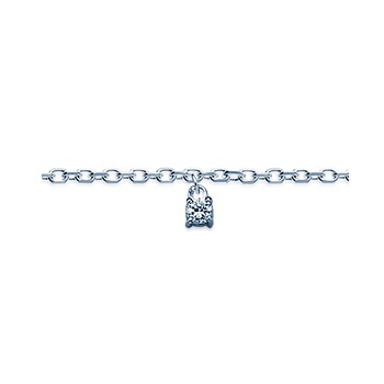 Chaîne de cheville Brillaxis argent avec oxyde