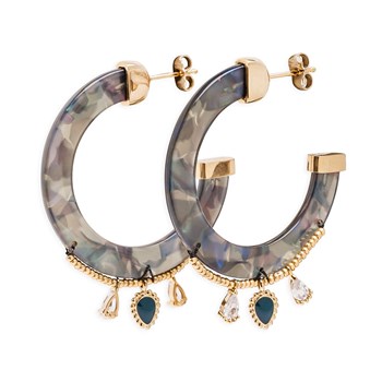 Boucles d'oreilles Hipanema Flavia blue