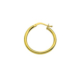 Boucles d'oreilles créoles or jaune 18 carats 20 mm