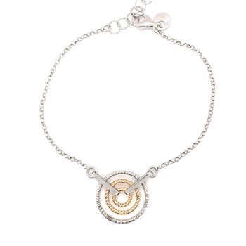 Bracelet Orus bijoux argent bicolore 3 anneaux
collection spiral