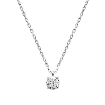 Collier Brillaxis en argent solitaire 45cm