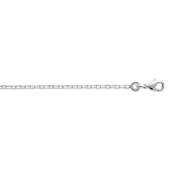 Chaîne Brillaxis maille forçat argent rhodié 45cm
1.9 mm