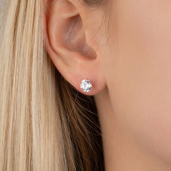 Boucles d'oreilles Brillaxis puces 6 mm plaqué or