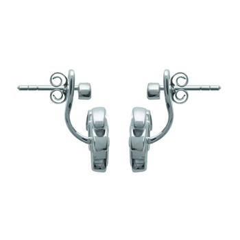 Boucles d'oreilles Brillaxis feuillage empierré