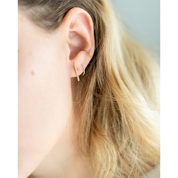 Gold-plated Earrings Rods