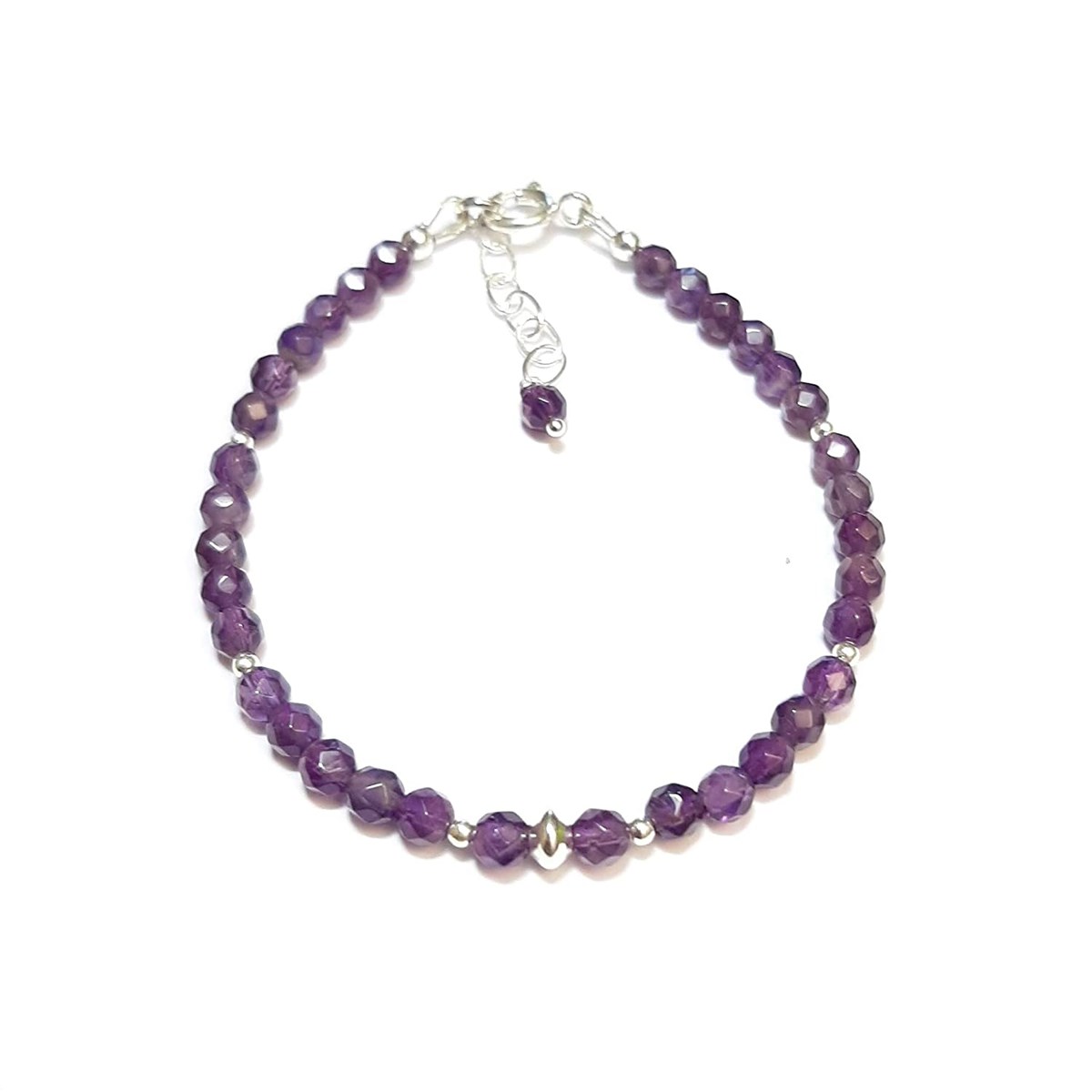 Bracelet Améthyste Argent 925