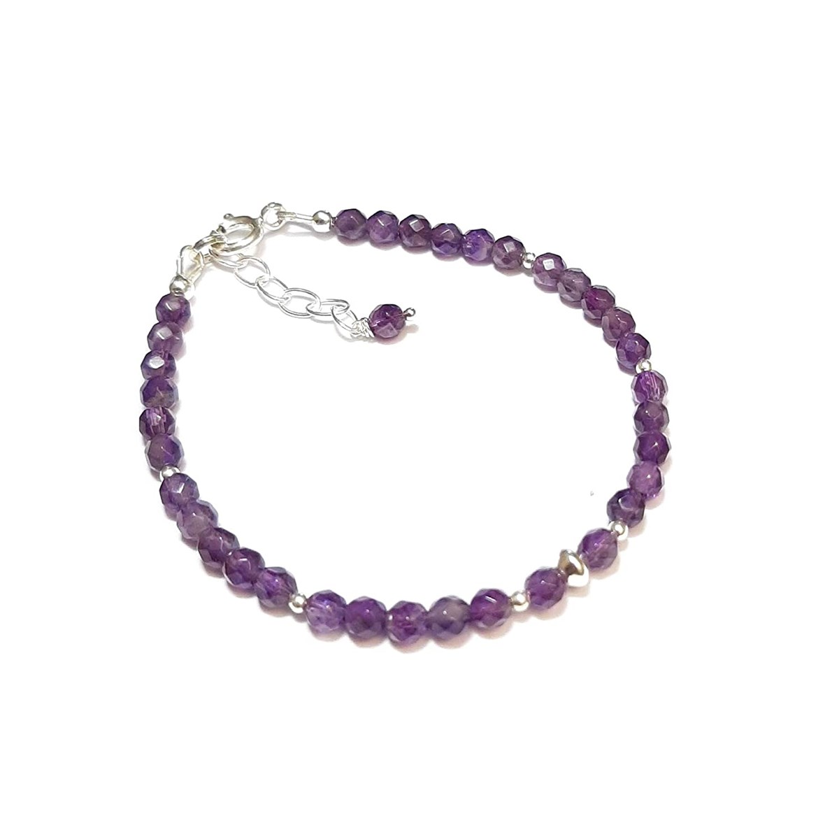 Bracelet Améthyste Argent 925 - vue 2