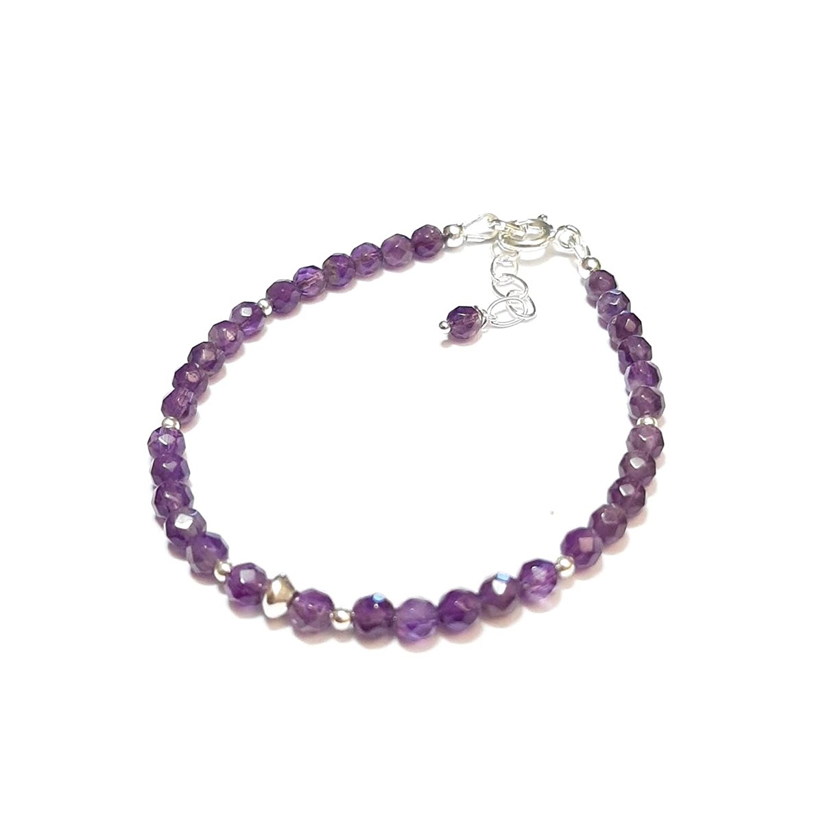 Bracelet Améthyste Argent 925 - vue 3