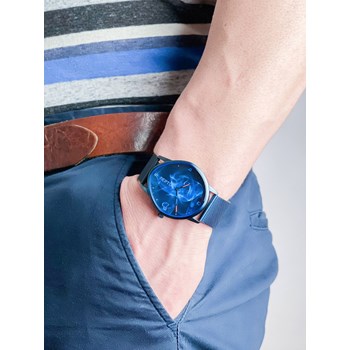 Blue smoke - Mesh Métal Bleu