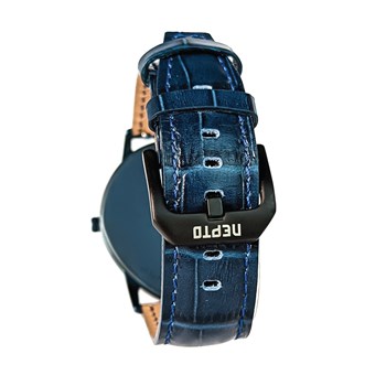 Blue smoke - Cuir Croco bleu