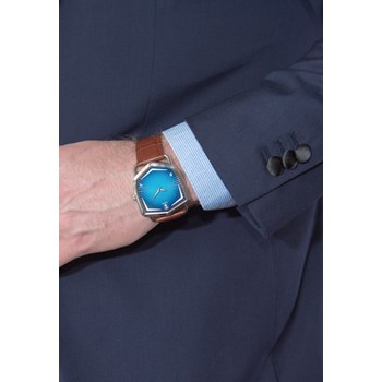 Blue Ocean - Cuir Croco Marron