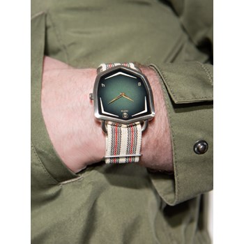 Green Spectra - Nato Nylon Beige/Vert/Rouge