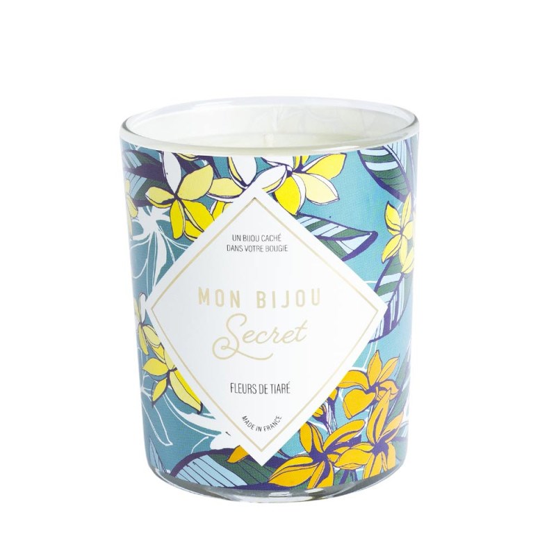 Bougie Bijou Collier doré - Parfum Fleur de tiaré - 40h - vue 5