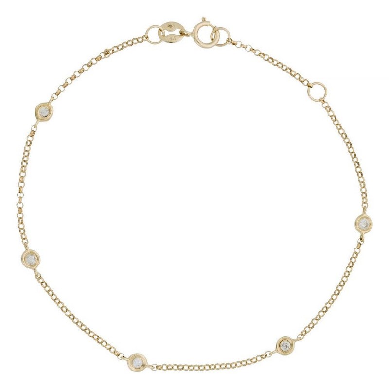 Bracelet 'Rayonnant' Or jaune et Diamant