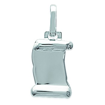 Pendentif Brillaxis parchemin argent rhodié