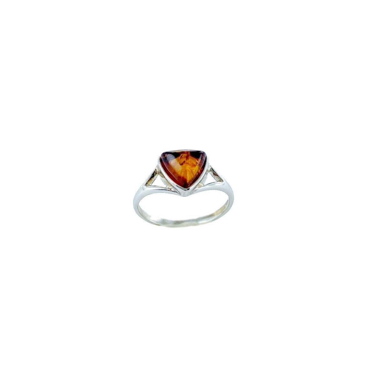 Bague ambre naturel, Argent 925