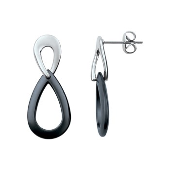 Sarah Steel hanger oorbellen