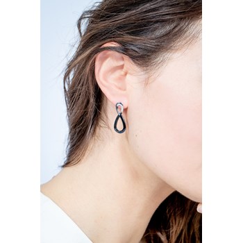 Sarah Steel hanger oorbellen