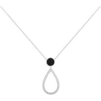 Collier Eglantine en Argent avec oxyde de zirconium blanc