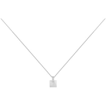 Collier Gisèle en Argent avec oxyde de zirconium blanc